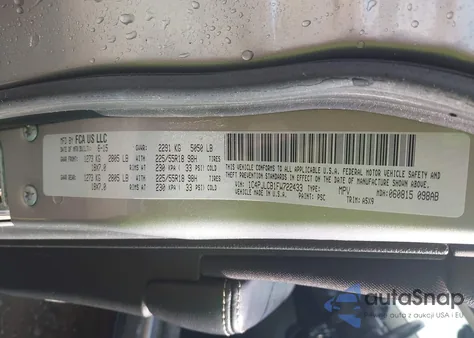 2015 Jeep Cherokee Latitude z USA, uszkodzony, nr VIN 1C4PJLCB1FW722433